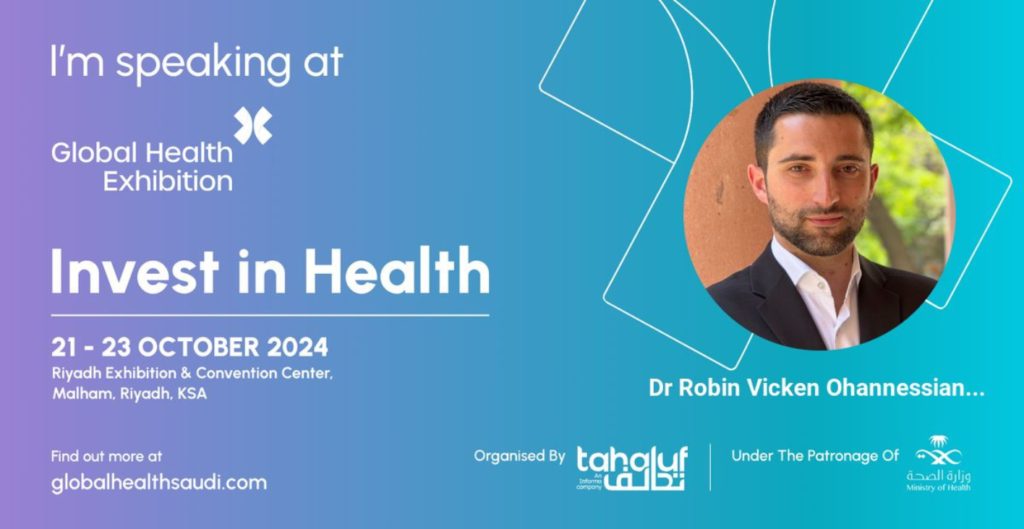 Vickino at Global Health Invest In Health in Saudi Arabia